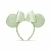 Disney Parks Mint Green Sequin Minnie Ears W/ Bow Headband New