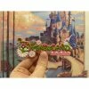 Magnet Disneyland Paris "Fleurs" Rose -disney Soldes Magasin magnet disneyland paris fleurs rose