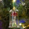 Ornement De Noël Rose éternelle La Belle Et La Belle -disney Soldes Magasin ornement de noel rose eternelle la belle et la belle