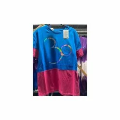 T-shirt Bleu-rose "Logo 30" - 30e Anniversaire Disneyland Paris